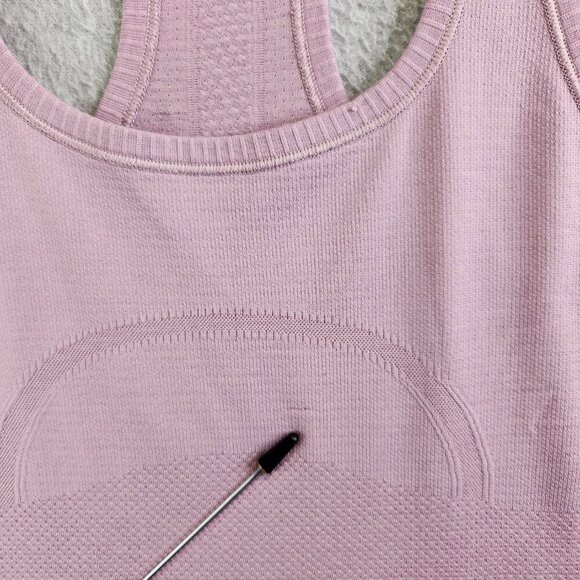 Lululemon Tank Top Womens 8 Pink Swiftly Tech Racerback Workout Running Training - Picture 3 of 12